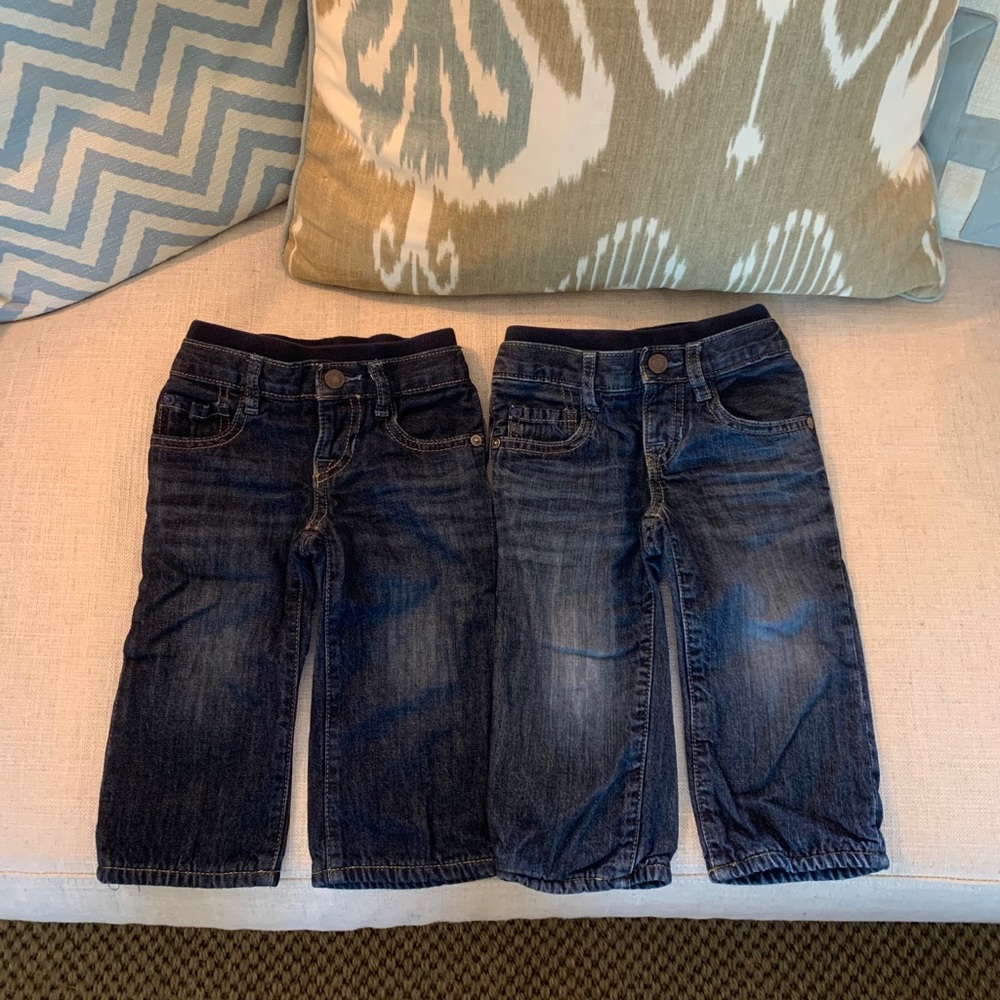 BabyGAP lined 5 pocket jeans 12-18m dark wash